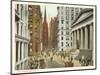 Wall Street, New York City-null-Mounted Art Print