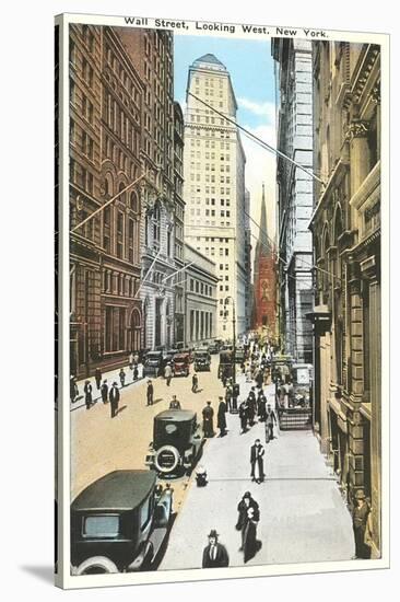 Wall Street, New York City-null-Stretched Canvas