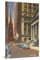 Wall Street, New York City-null-Stretched Canvas