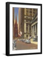 Wall Street, New York City-null-Framed Art Print