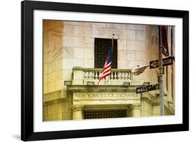 Wall Street - New York stock exchange - Manhattan - NYC - United States-Philippe Hugonnard-Framed Photographic Print