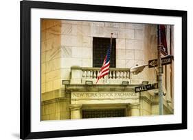 Wall Street - New York stock exchange - Manhattan - NYC - United States-Philippe Hugonnard-Framed Photographic Print