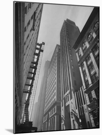 Wall Street of the West, Great Office Buildings, Banks, Brokerages and Export-Import Firms-Hansel Mieth-Mounted Photographic Print