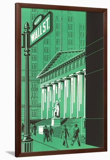 Wall Street Poster-null-Framed Art Print