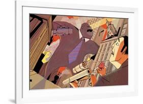 Wall Street Rampage-A Richard Allen-Framed Giclee Print