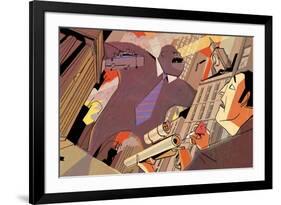 Wall Street Rampage-A Richard Allen-Framed Giclee Print