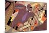 Wall Street Rampage-A Richard Allen-Mounted Giclee Print