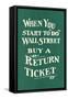 Wall Street, Return Ticket-null-Framed Stretched Canvas