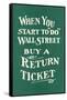 Wall Street, Return Ticket-null-Framed Stretched Canvas