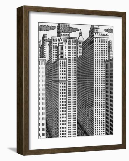 Wall Street (Schilling)-F Schilling-Framed Art Print