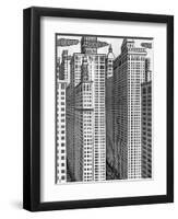 Wall Street (Schilling)-F Schilling-Framed Art Print