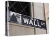 Wall Street Sign Manhattan, New York City, New York, USA-Amanda Hall-Stretched Canvas