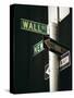 Wall Street Sign, New York City, New York State, USA-Walter Rawlings-Stretched Canvas