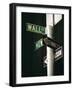 Wall Street Sign, New York City, New York State, USA-Walter Rawlings-Framed Photographic Print