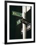 Wall Street Sign, New York City, New York State, USA-Walter Rawlings-Framed Photographic Print