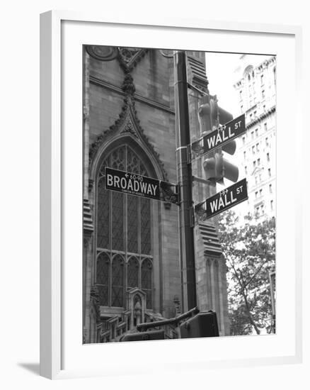 Wall Street Signs-Chris Bliss-Framed Photographic Print