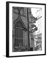 Wall Street Signs-Chris Bliss-Framed Photographic Print