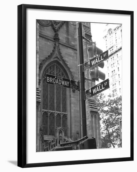 Wall Street Signs-Chris Bliss-Framed Photographic Print