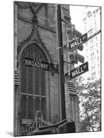 Wall Street Signs-Chris Bliss-Mounted Photographic Print