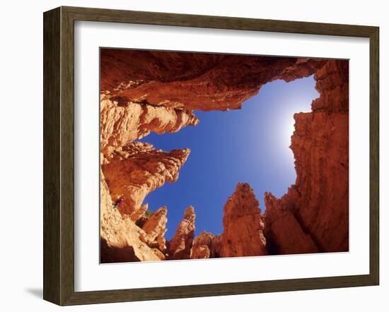 Wall Street Trail at Bryce Canyon, Utah, USA-Daisy Gilardini-Framed Premium Photographic Print