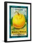 Walla Walla - Onion Seed Packet-Lantern Press-Framed Art Print