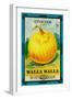 Walla Walla - Onion Seed Packet-Lantern Press-Framed Art Print