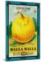 Walla Walla - Onion Seed Packet-Lantern Press-Mounted Art Print