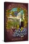 Walla Walla, Washington - Merlot-Lantern Press-Stretched Canvas