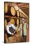 Walla Walla, Washington - Wine Barrels-Lantern Press-Stretched Canvas