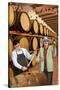 Walla Walla, Washington - Wine Barrels-Lantern Press-Stretched Canvas