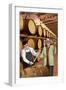 Walla Walla, Washington - Wine Barrels-Lantern Press-Framed Art Print