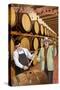 Walla Walla, Washington - Wine Barrels-Lantern Press-Stretched Canvas