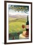 Walla Walla, Washington Wine Country-Lantern Press-Framed Art Print