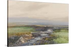 Wallabrook, Clapper Bridge, Dartmoor , C.1895-96-Frederick John Widgery-Stretched Canvas