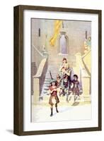 Wallace and the Children-Newell Convers Wyeth-Framed Art Print