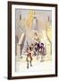 Wallace and the Children-Newell Convers Wyeth-Framed Art Print
