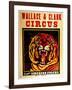 Wallace & Clark Cirbus - Giant Siberian Tigers Poster, Circa 1945-null-Framed Giclee Print