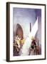 Wallace Draws the King's Sword-Newell Convers Wyeth-Framed Art Print