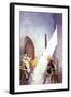 Wallace Draws the King's Sword-Newell Convers Wyeth-Framed Art Print