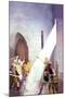 Wallace Draws the King's Sword-Newell Convers Wyeth-Mounted Art Print