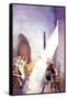 Wallace Draws the King's Sword-Newell Convers Wyeth-Framed Stretched Canvas