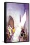 Wallace Draws the King's Sword-Newell Convers Wyeth-Framed Stretched Canvas