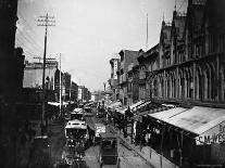 People Hanging Around Outside Railroad Station-Wallace G^ Levison-Photographic Print