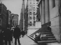 Rows of Brownstone Apartment Buildings, Some with Striped Awnings, on 88th St. Near Amsterdam Ave-Wallace G^ Levison-Photographic Print