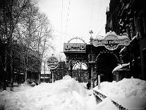 People Hanging Around Outside Railroad Station-Wallace G^ Levison-Photographic Print