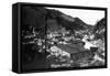 Wallace, Idaho - General View of Town-Lantern Press-Framed Stretched Canvas