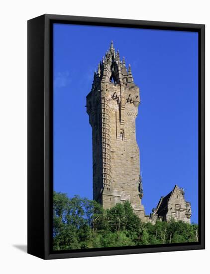 Wallace Monument, Stirling, Central, Scotland, United Kingdom, Europe-Thouvenin Guy-Framed Stretched Canvas