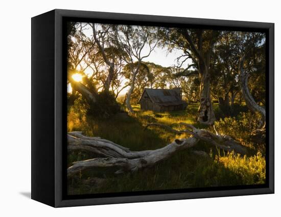 Wallace's Hut, Bogong High Plains, Apline National Park, Victoria, Australia, Pacific-Schlenker Jochen-Framed Stretched Canvas