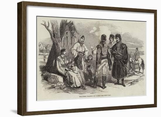 Wallachian Peasantry and Troops-null-Framed Giclee Print