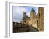 Walled and Turreted Fortress of La Cite, Carcassonne, Languedoc-Peter Richardson-Framed Photographic Print